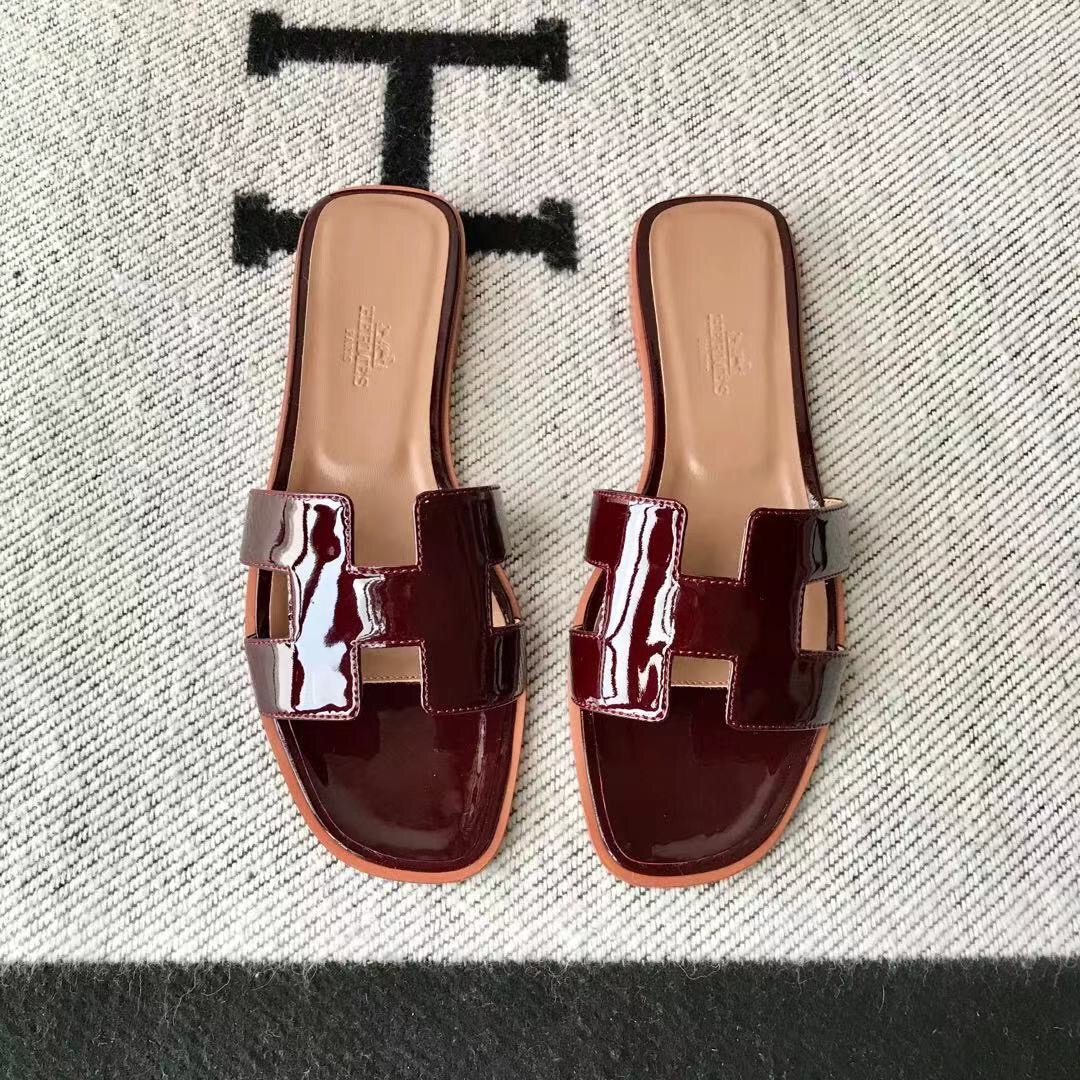 에르메스 올수공 오란 슬리퍼 샌들 페이던트 26